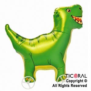 GLOBO METALIZADO DINOSAURIO CON RUEDAS